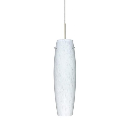 Besa Lighting Besa Tu Tu Pendant Satin Nickel Carrera 1x40W Halogen 1BC-412119-HAL-SN